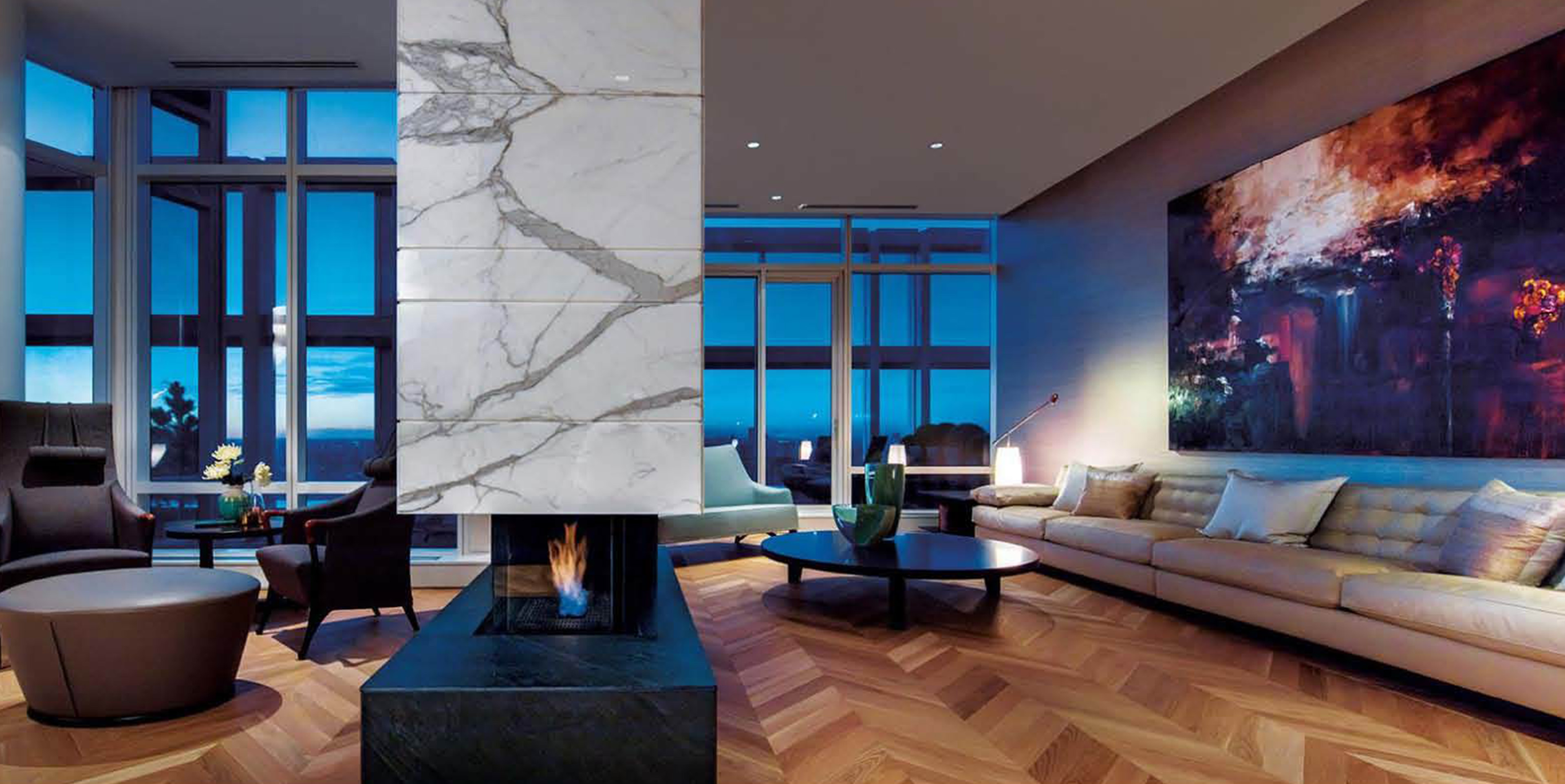 多伦多香格里拉酒店室内装饰（注：Shangri La一般指香格里拉，这里结合语境推测可能是酒店名称，Interior可理解为室内装饰等意思） 丨加拿大多伦多丨Hariri Pontarini Design Inc.-2