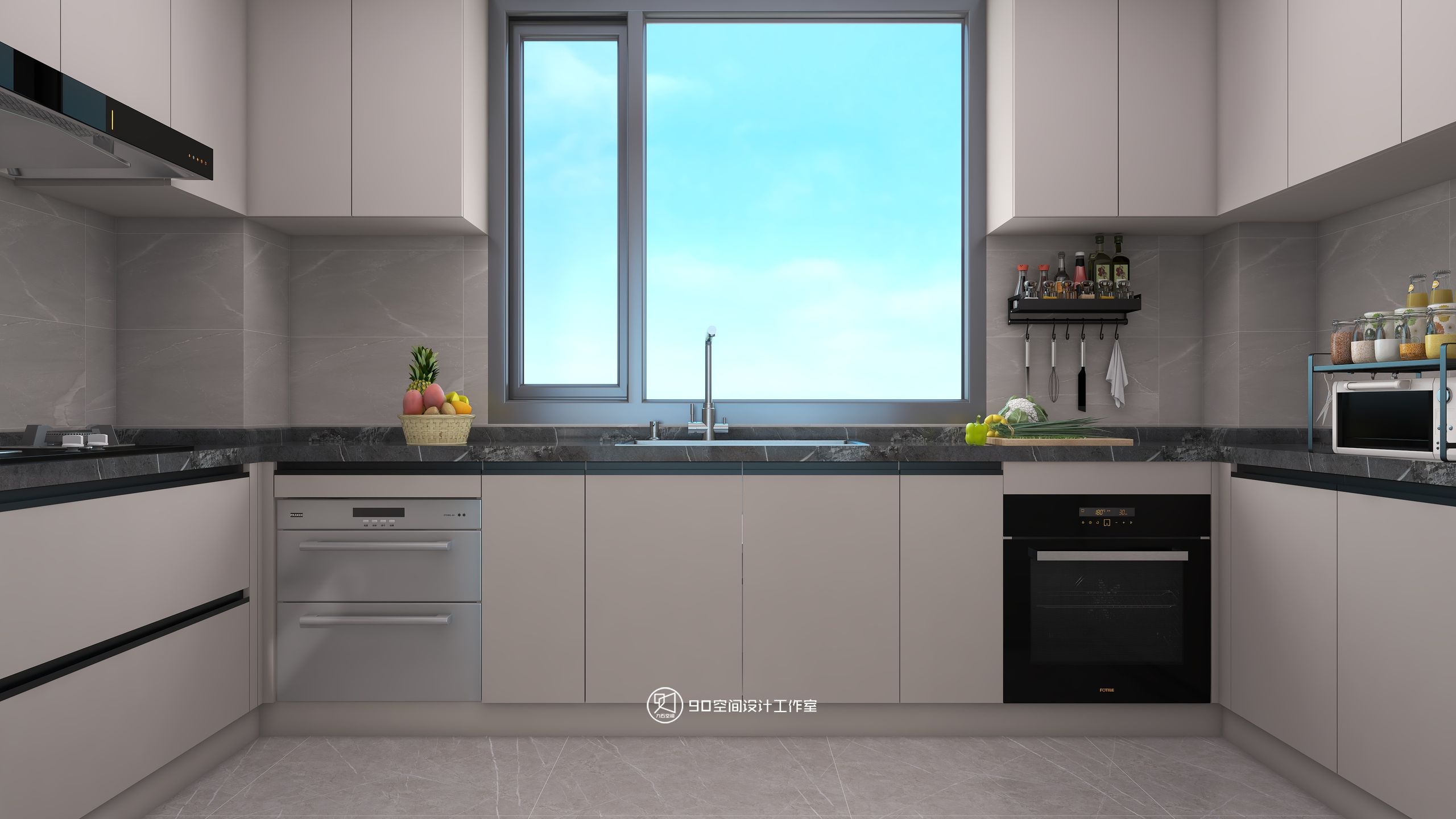 蒲公英现代风格住宅设计丨90 空间设计-12