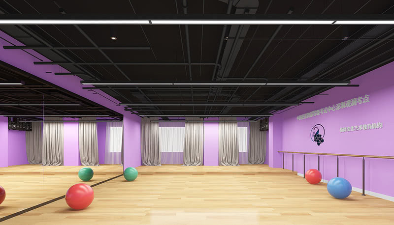 舞蹈教室 舞蹈房设计案例效果图-6