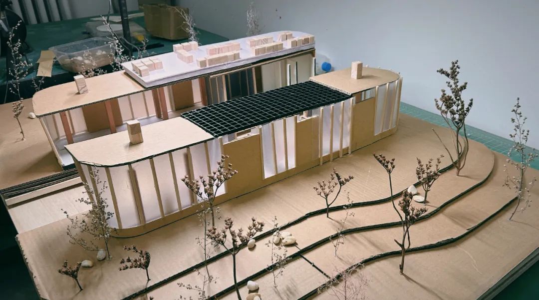 大四毕设吸睛“粉色展板+可移动模型”!将美育体验与乡土文化结合,台格斗村研学基地的美育空间“变形记”!-118