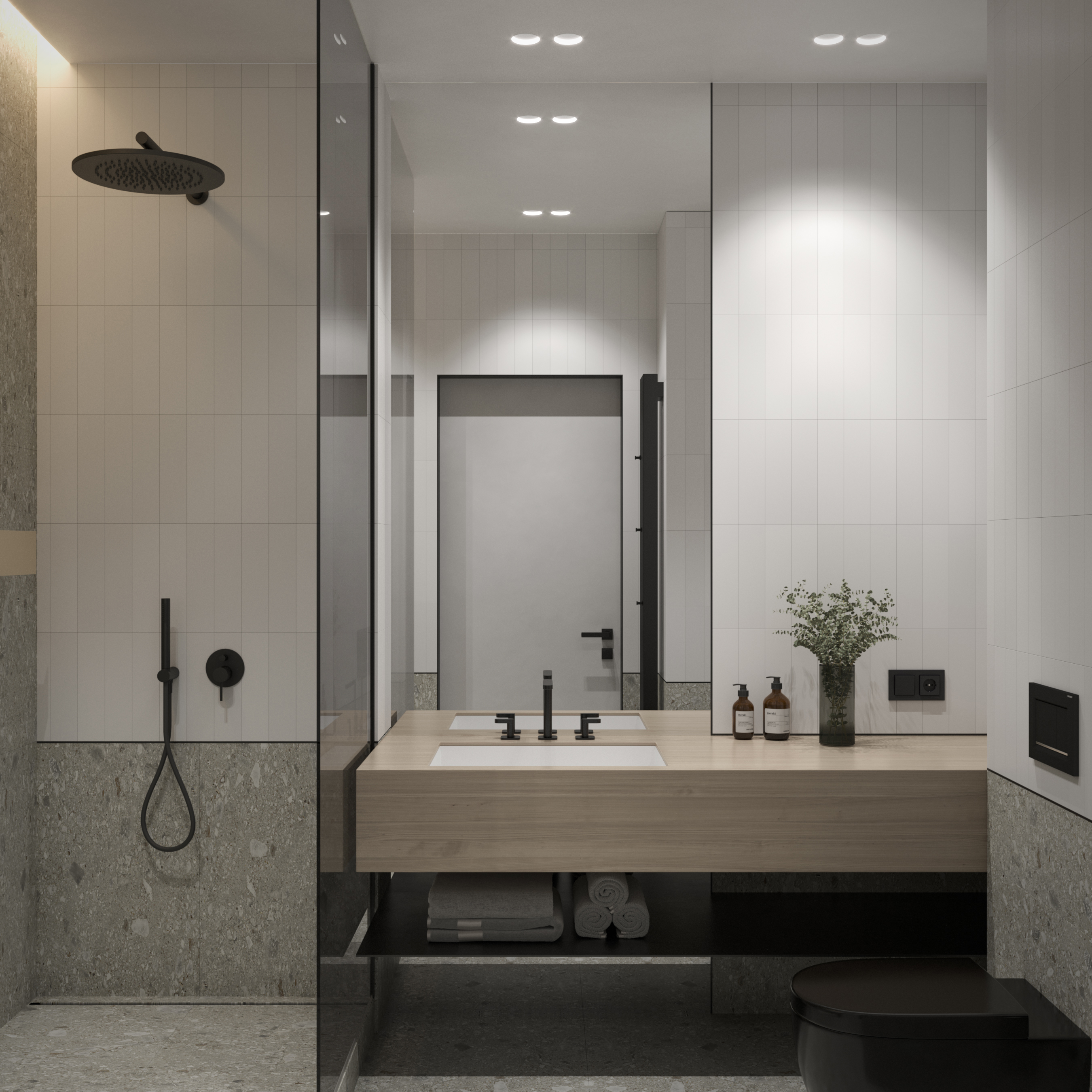 室内 4 间浴室套装-3