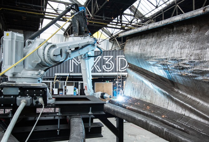 世界首个3D打印不锈钢桥丨荷兰阿姆斯特丹丨Joris Laarman Lab-12