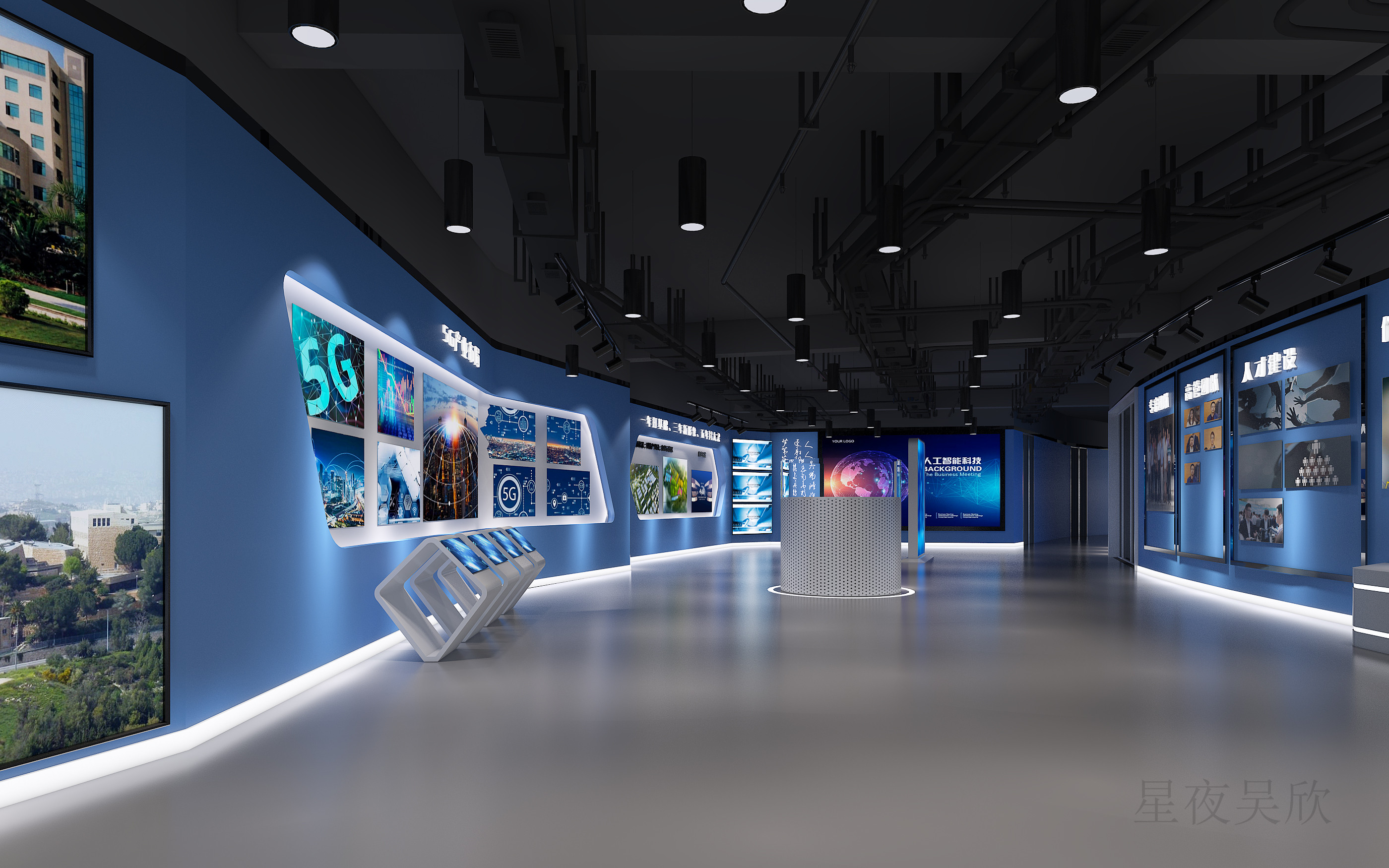 科技展厅效果图作品赏析-3