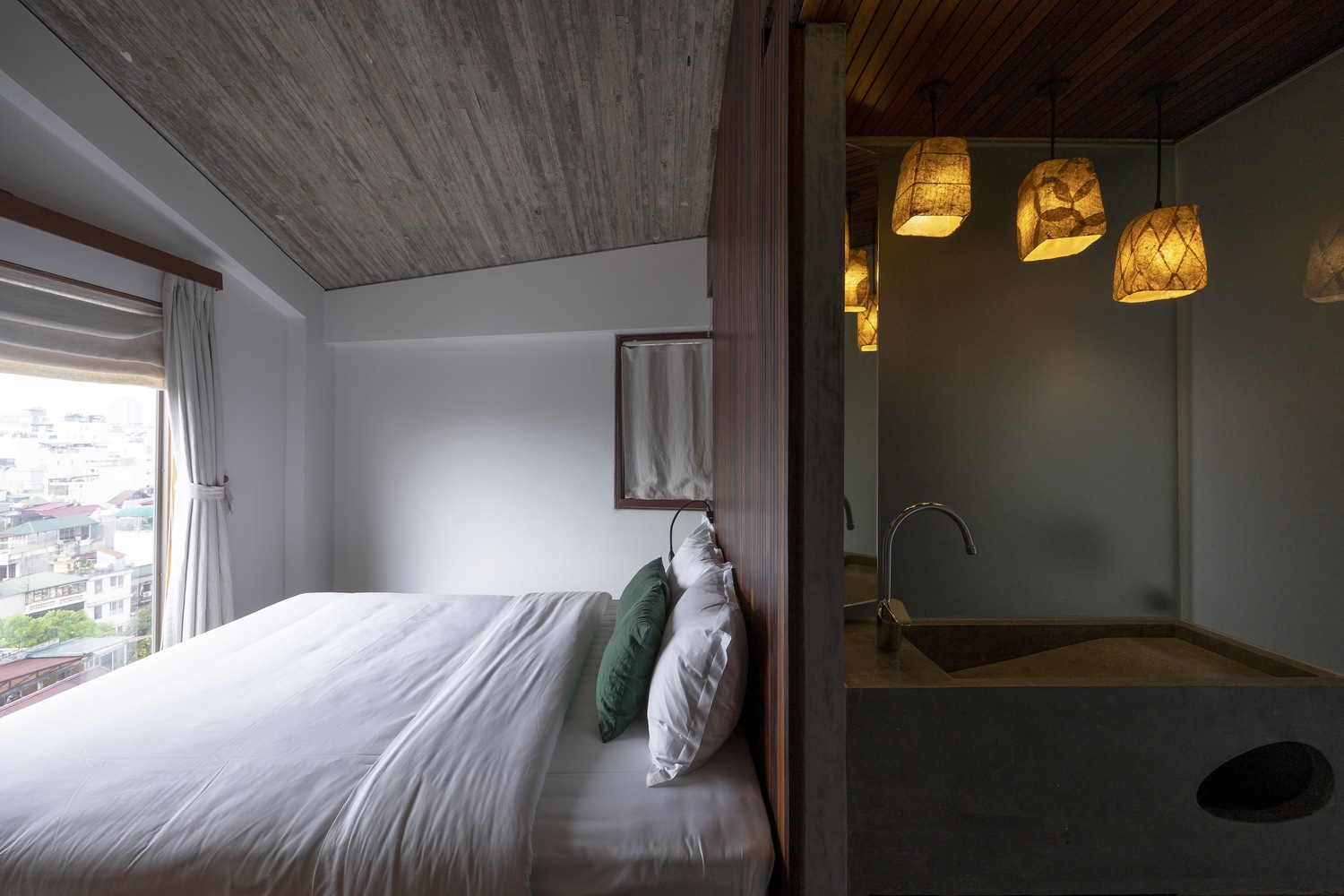 越南迷你酒店“Concon House”悬浮空间设计丨越南河内-24