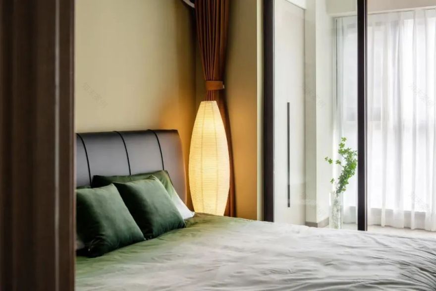 装修案例 | 126㎡现代风格:奶茶色为主,温馨居家空间!-120