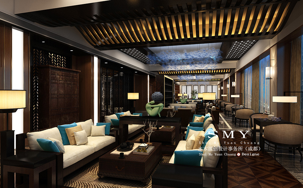 乐山酒店设计，乐山酒店装修设计案例-水木源创设计-9