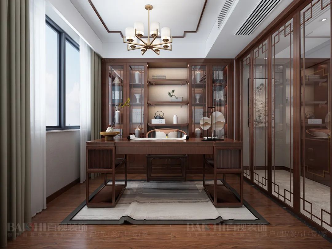 新中式风格设计案例赏析 | 东方美学与现代元素的完美融合-54