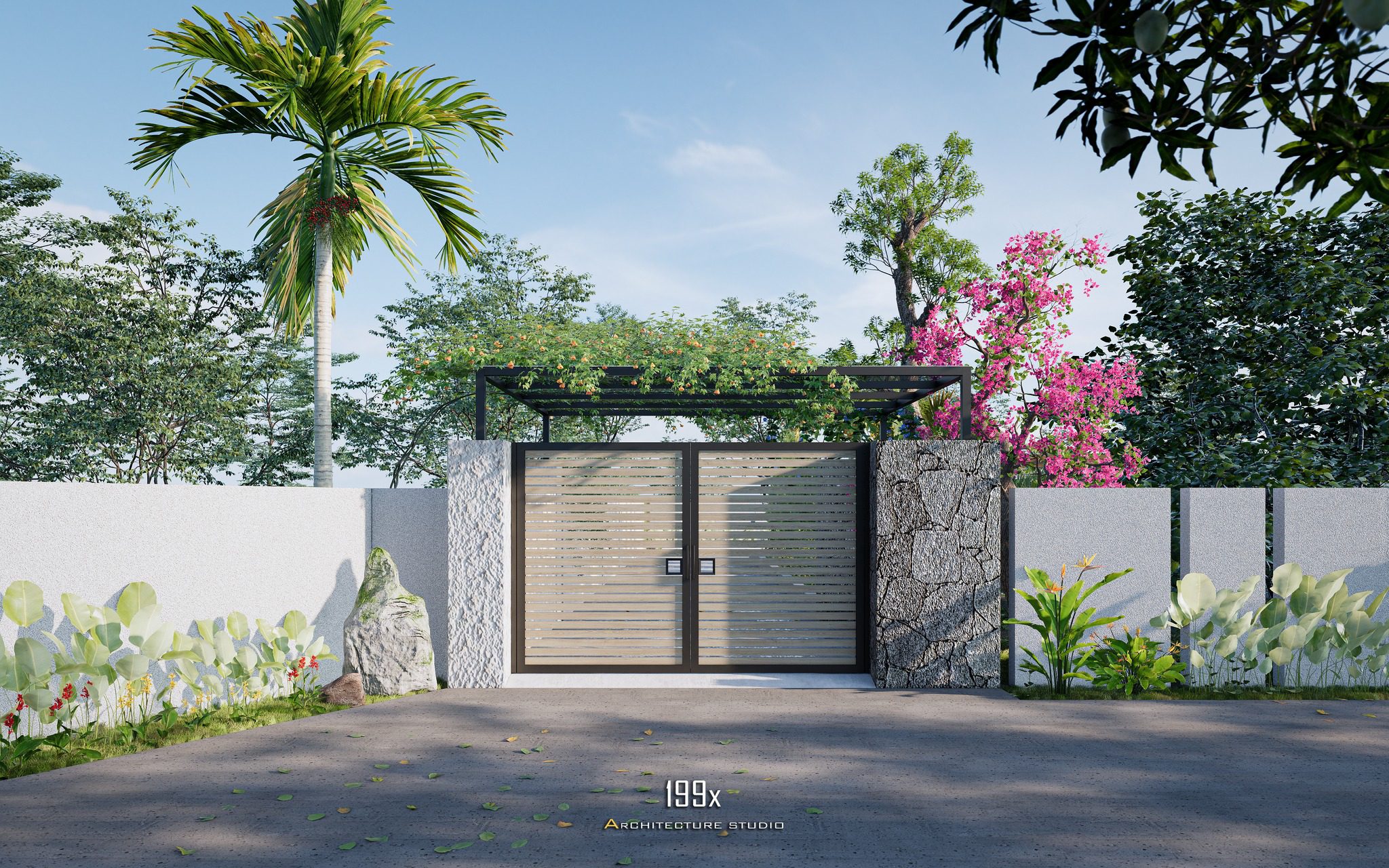 草图大师房屋外部模型丨My Hong Vu-10