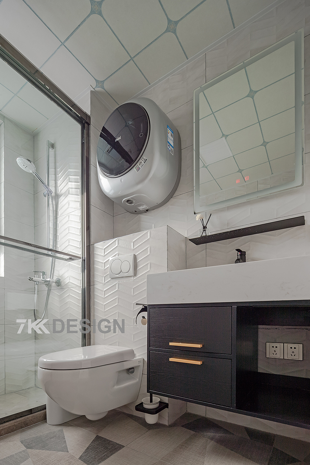 7kkdesign | 90㎡北欧风，轻奢优雅，甜美温馨，唤醒你的少女心-77