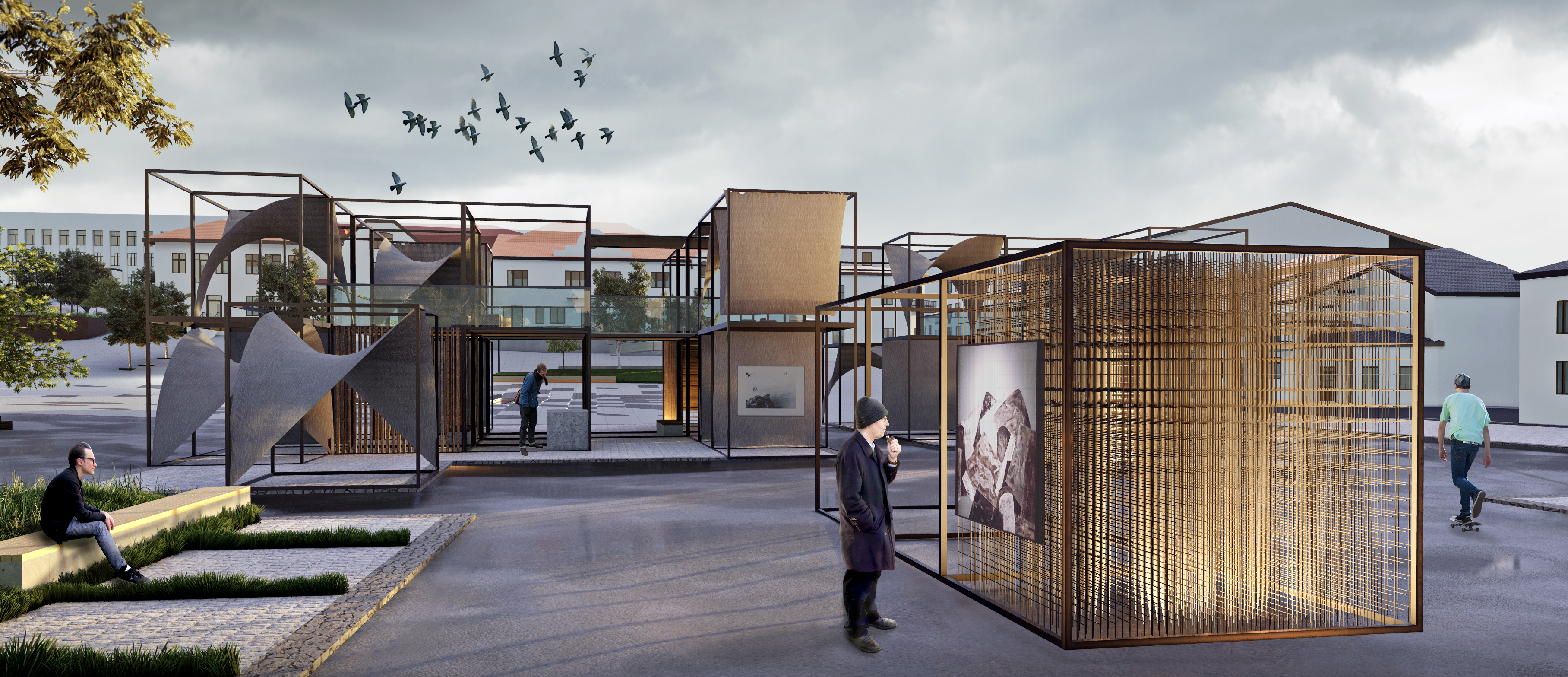 Kalush市集市广场翻新丨乌克兰-19