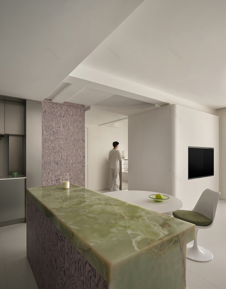 邸岸空间设计|90㎡极简风住宅-9