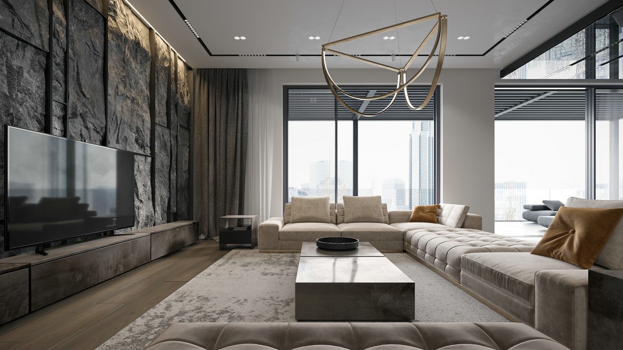 质朴色调++ 线条感，打造超舒适、超有范儿的家居空间-2