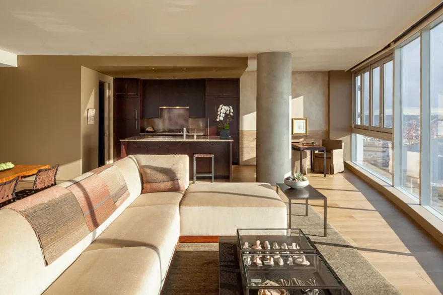 Seattle 海景公寓的精致艺术空间-31