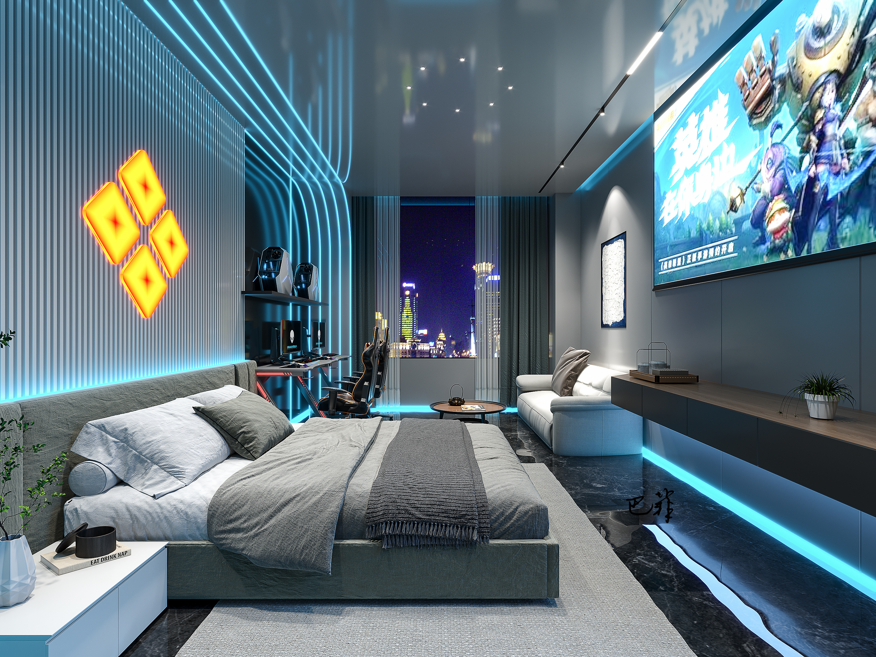电竞酒店设计-13