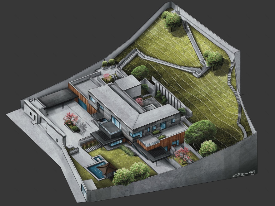 当代高科技风格住宅-7