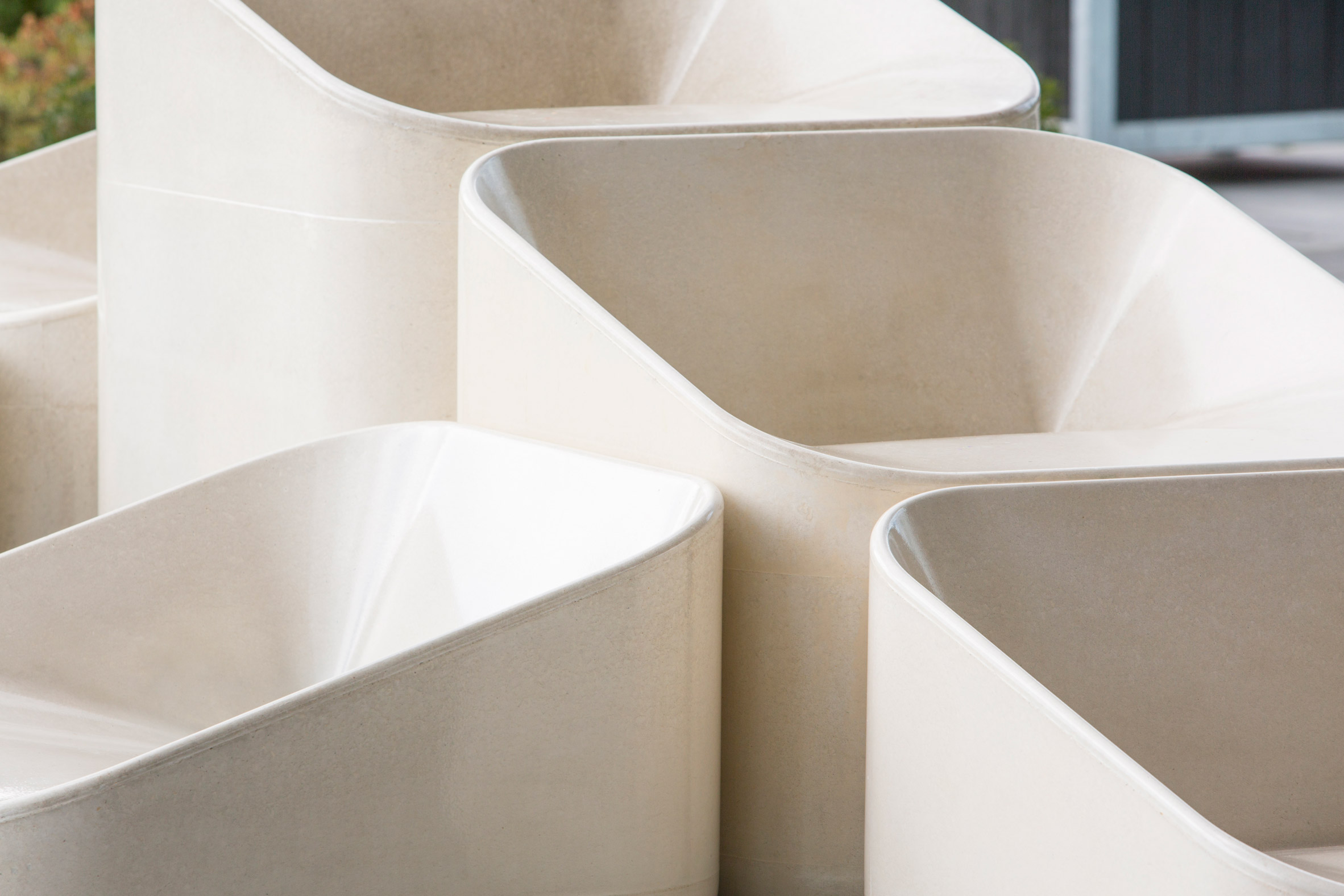 Raw Edges creates concrete armchairs for Greenwich Peninsula-14