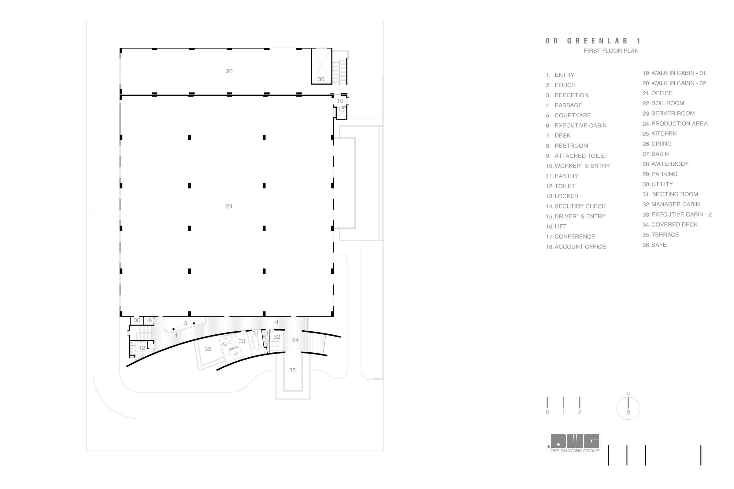 格林莱布钻石工厂大楼丨印度丨Design Work Group  DWG-47