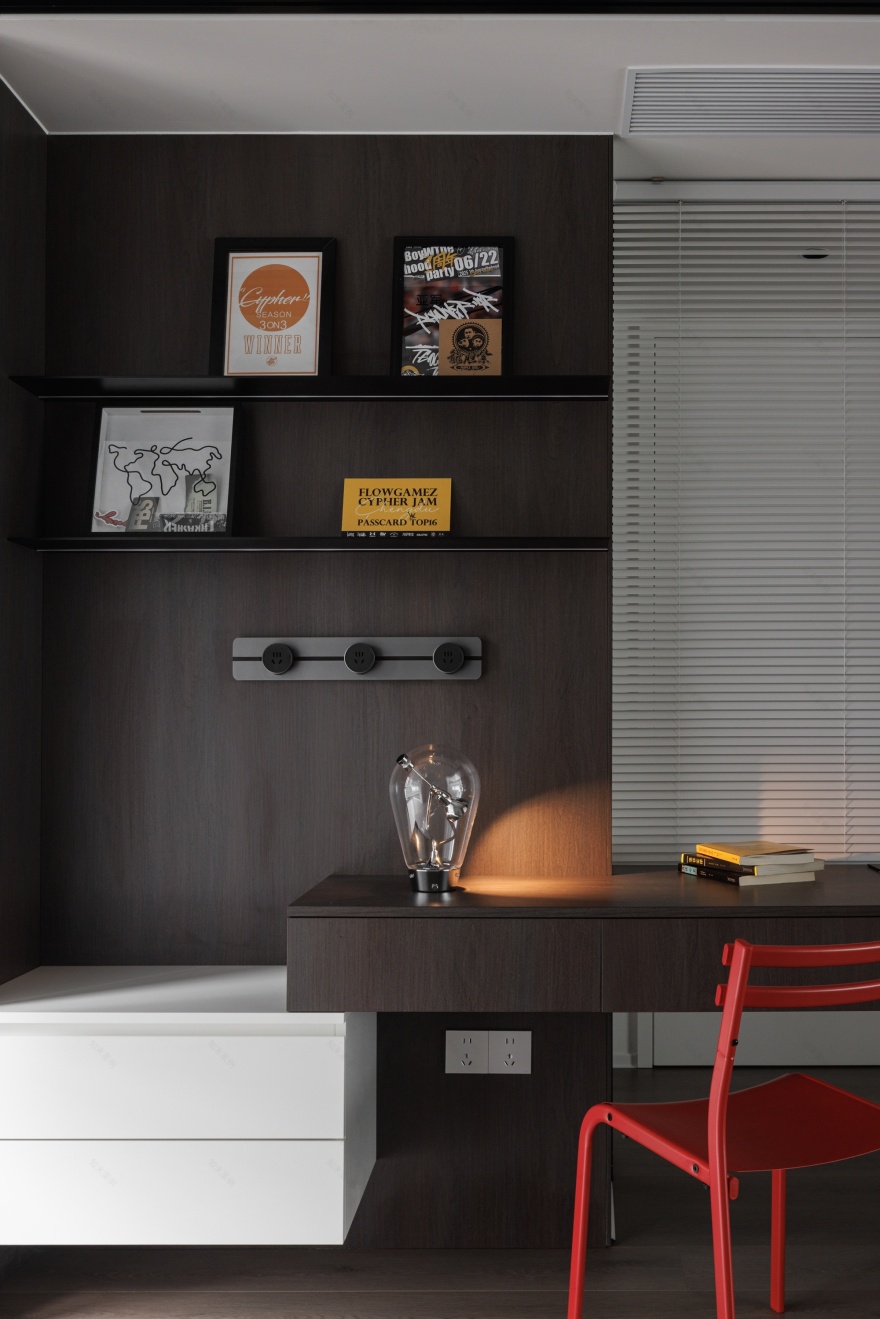 《谧径漫步》成都 137㎡现代极简设计丨中国成都丨宏福樘设计-24