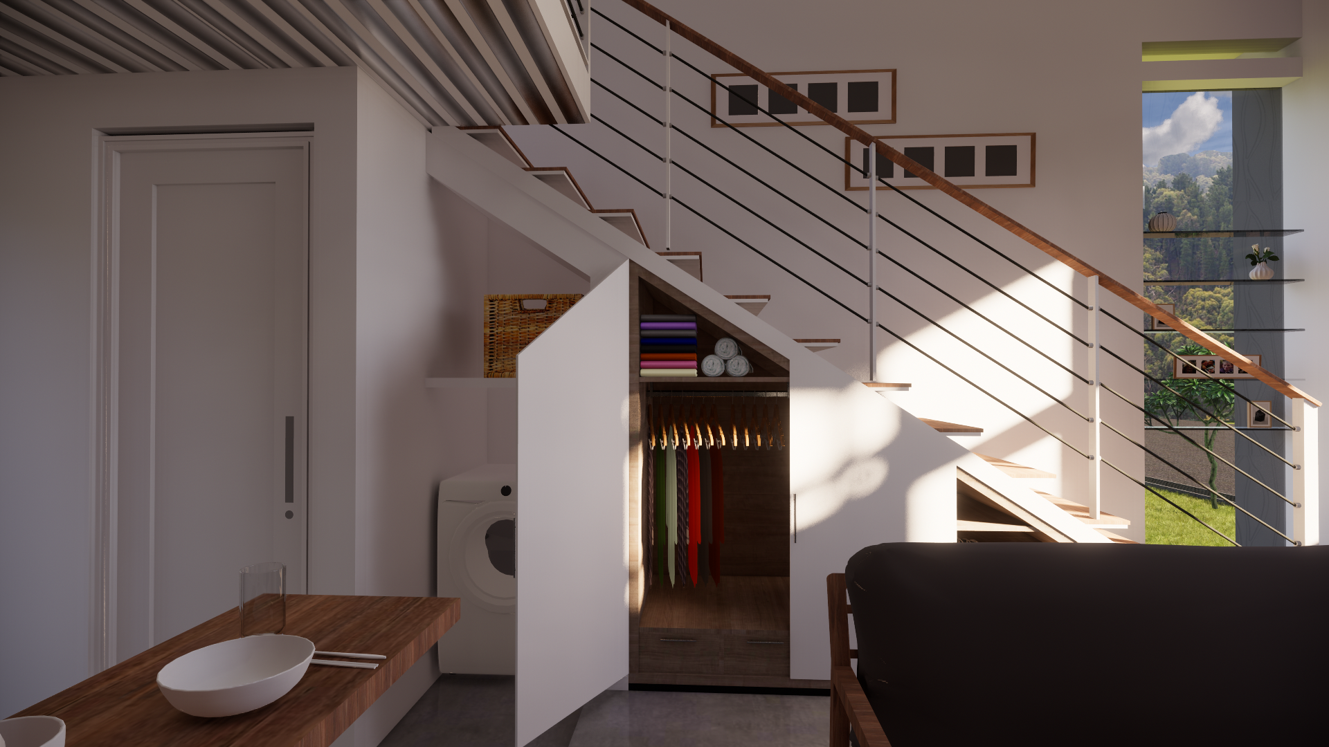 3D Rendering Compact House-14