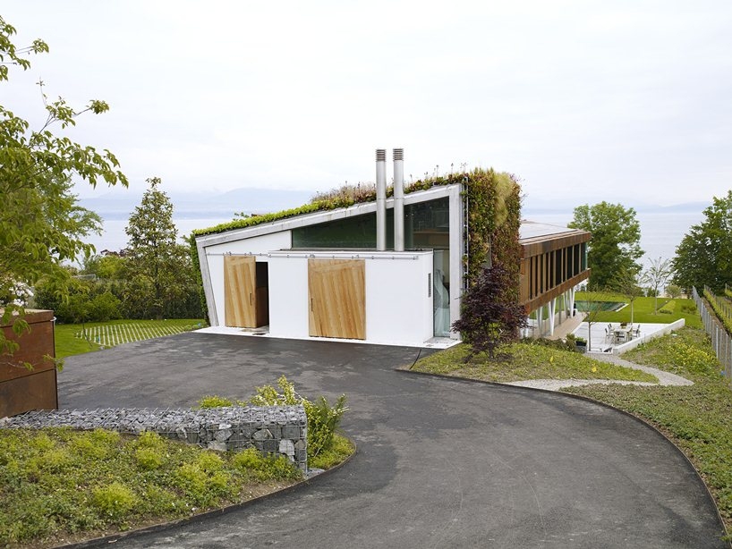豪华别墅 现代风格[别墅] design paradigms builds eco friendly jewel box villa in switzerland-1
