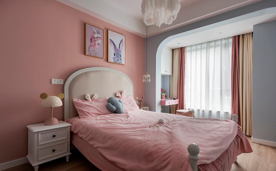 重庆初晨设计 · 童话粉色调平层空间-44