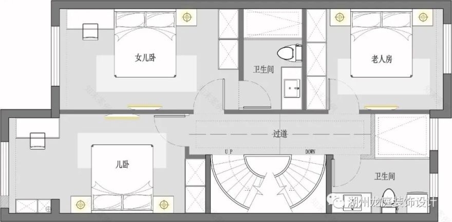 富力城现代简约排屋 | 精致半圆弧楼梯,通透地下室设计-73