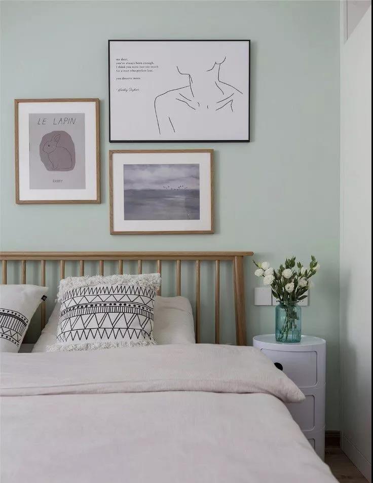 92㎡北欧风清新小屋，文艺薄荷绿装点生活-14