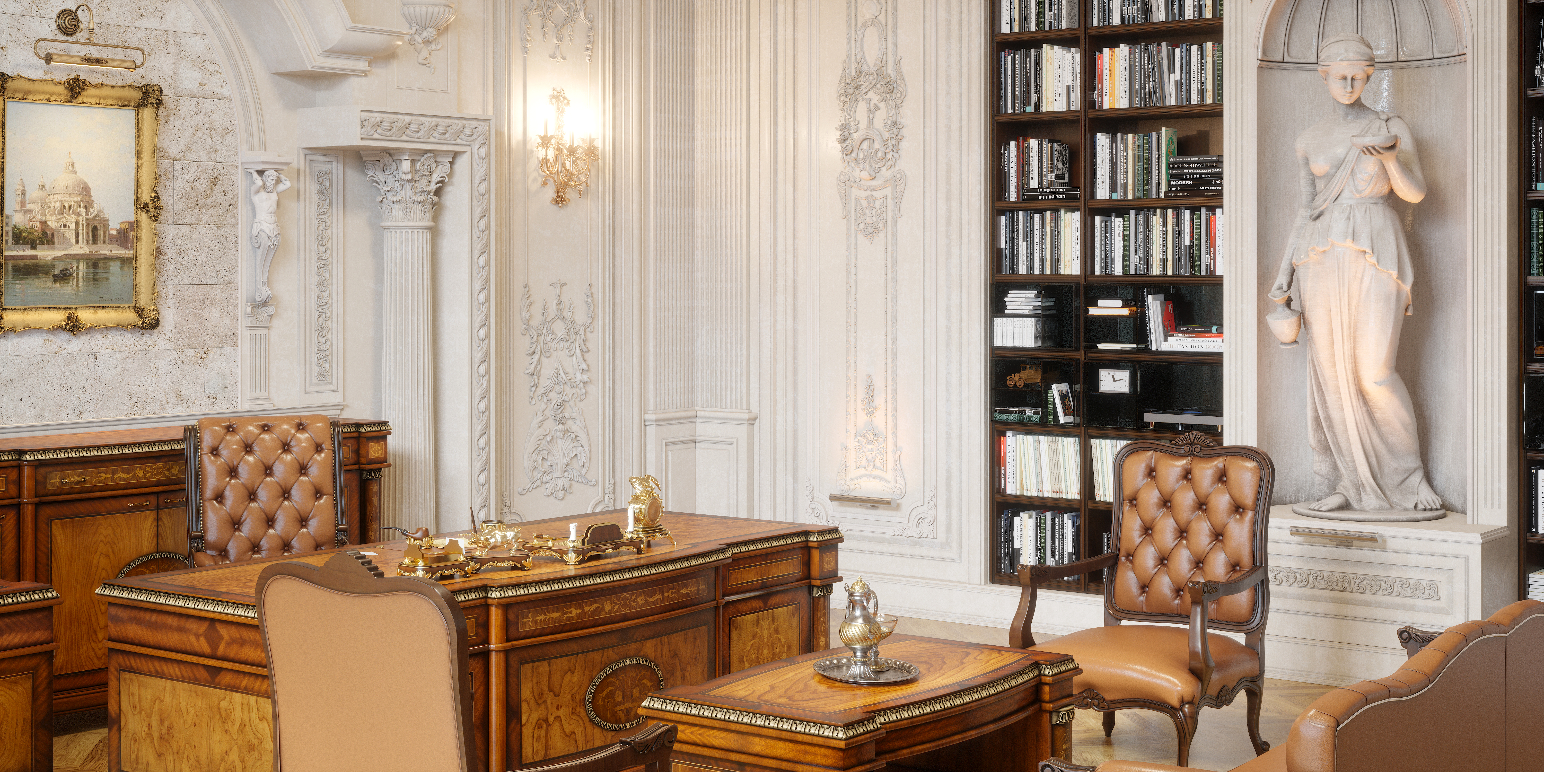 豪华行政办公桌套装丨土耳其丨NarimanAkhad-7