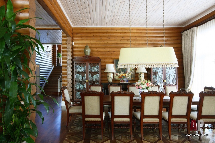 两层英式古典风格原木住宅-17