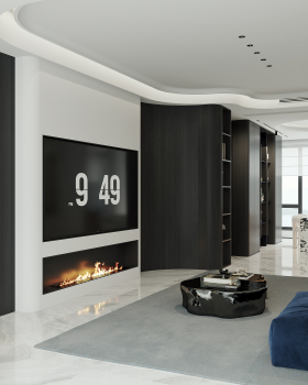 曲线与质感交织：高级感现代家居美学