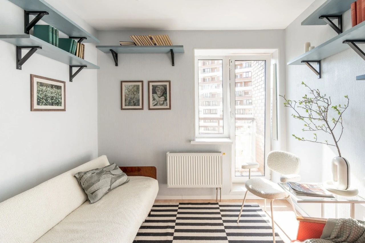 34㎡艺术小宅丨Alla Dobroserdova-0