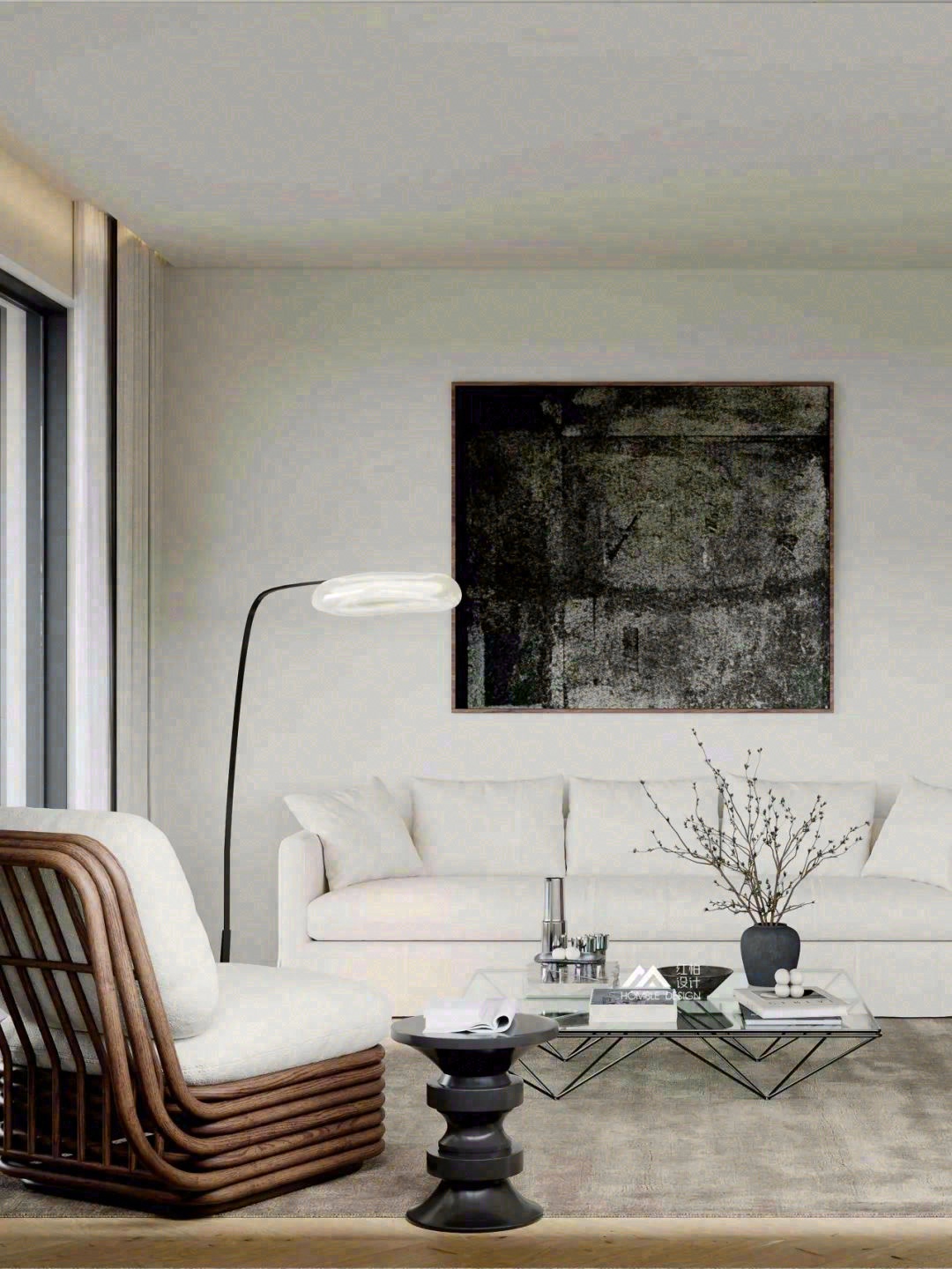 极简大平层设计丨HOMBLE 红柏设计-0