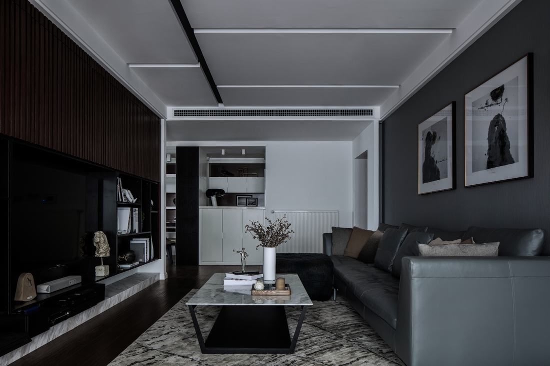 黑白灰的极简诗意：最in新中产的装修新风尚‖尚层装饰-15