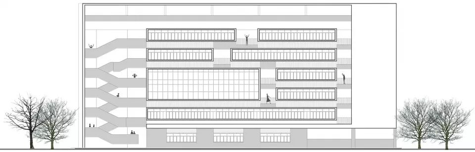 深圳前海三小(荔湾小学)- 高容高密校园的立体空间营造-106