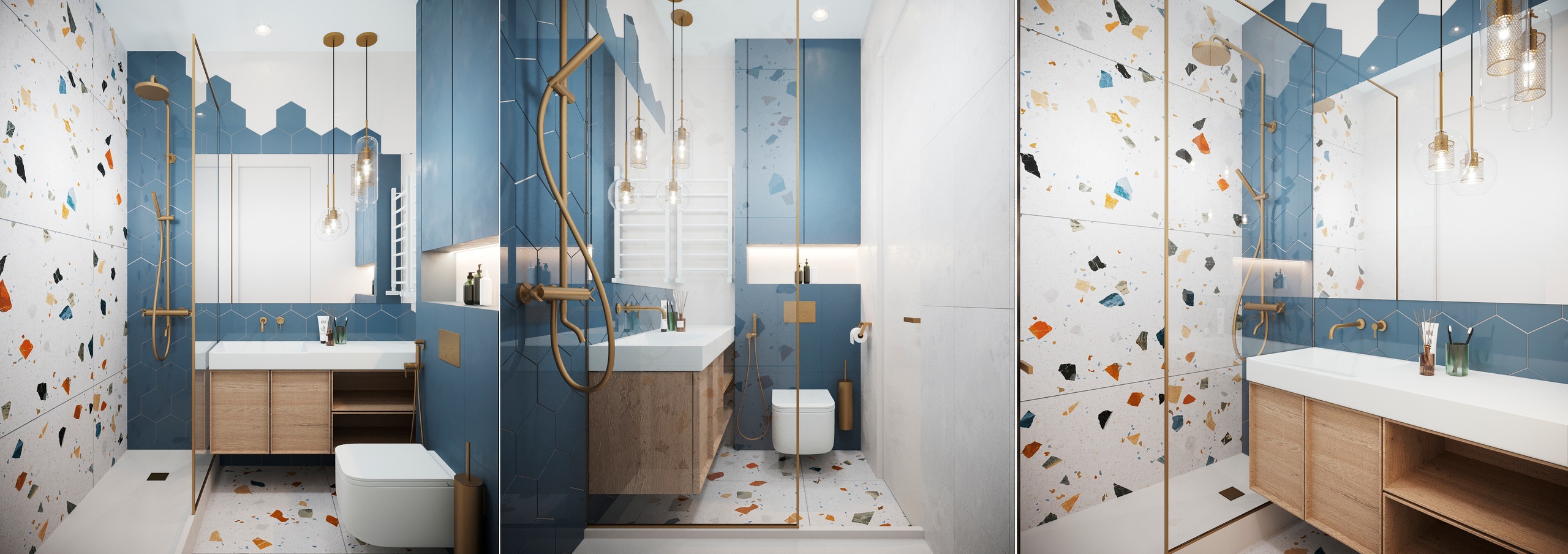 儿童房及儿童房与浴室室内设计项目丨Natalya Zolotova-11