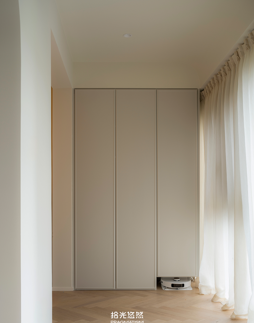 奶油风一人居设计-22