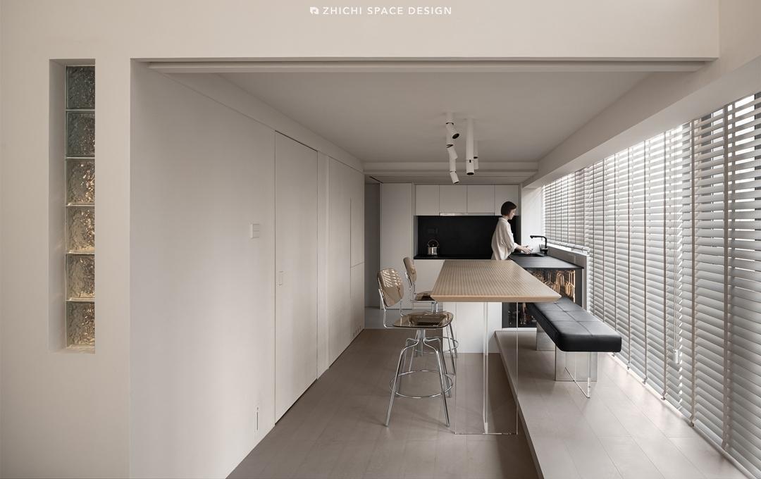 武汉咫尺设计︱藏于繁华都市中的白色极简盒子-22