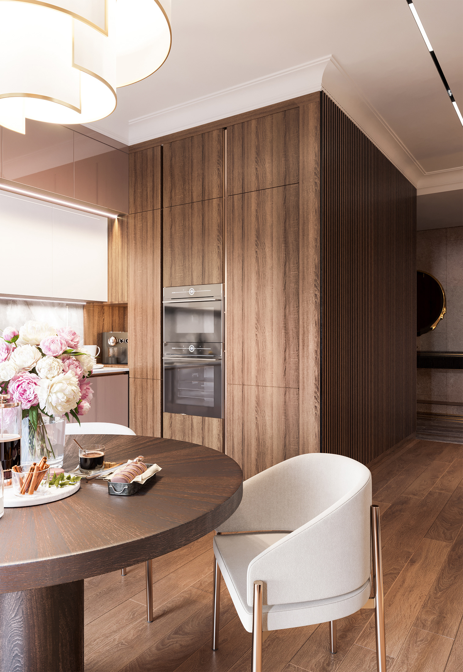 ЖК Grand DeLu·e 客厅丨俄罗斯莫斯科丨Red robot design-17