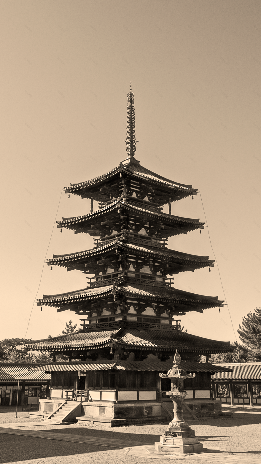 HORYUJI,最古老的木制建筑丨日本奈良丨HashiLaboratory-28