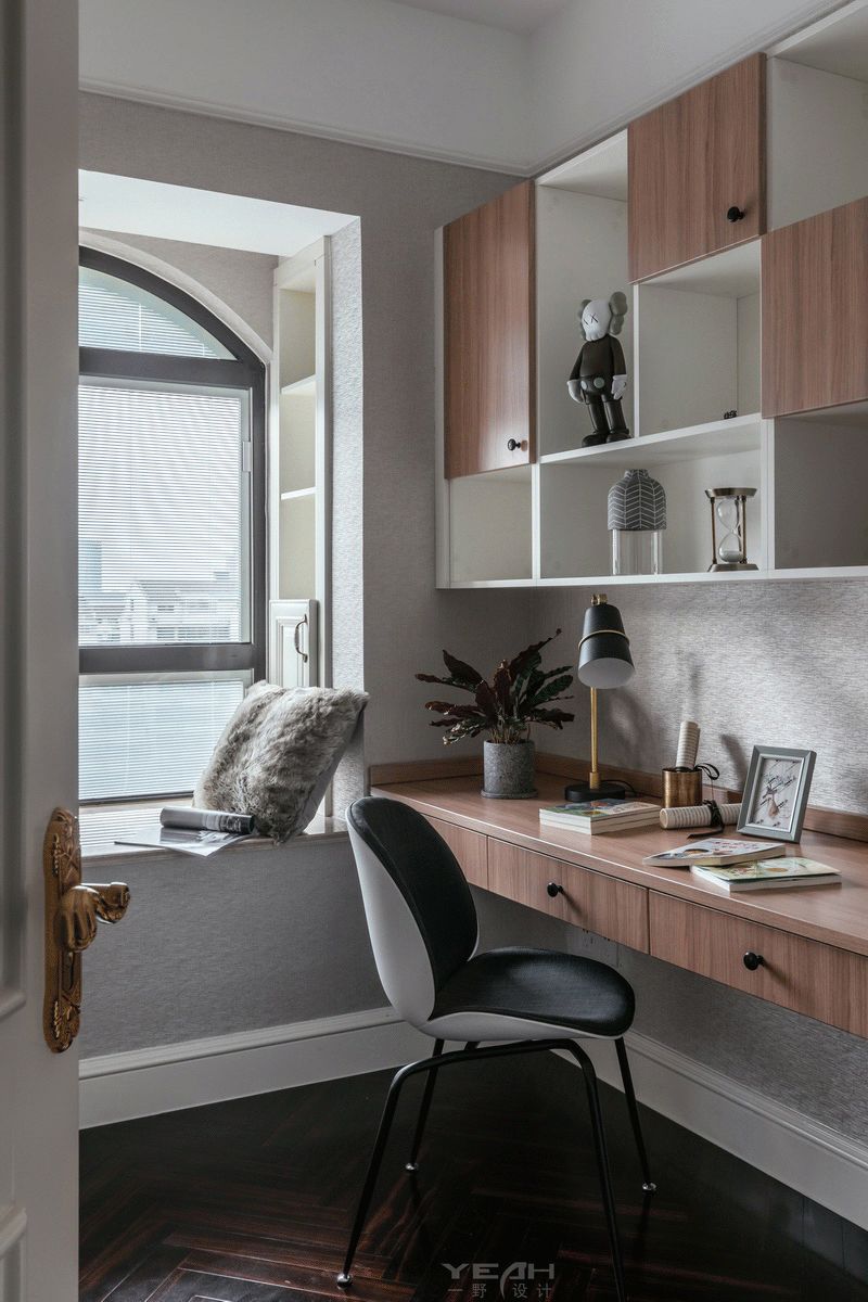 中南雅苑 | 140m² | 美式风格 | 奶油蓝与火烈鸟粉的完美融合-28