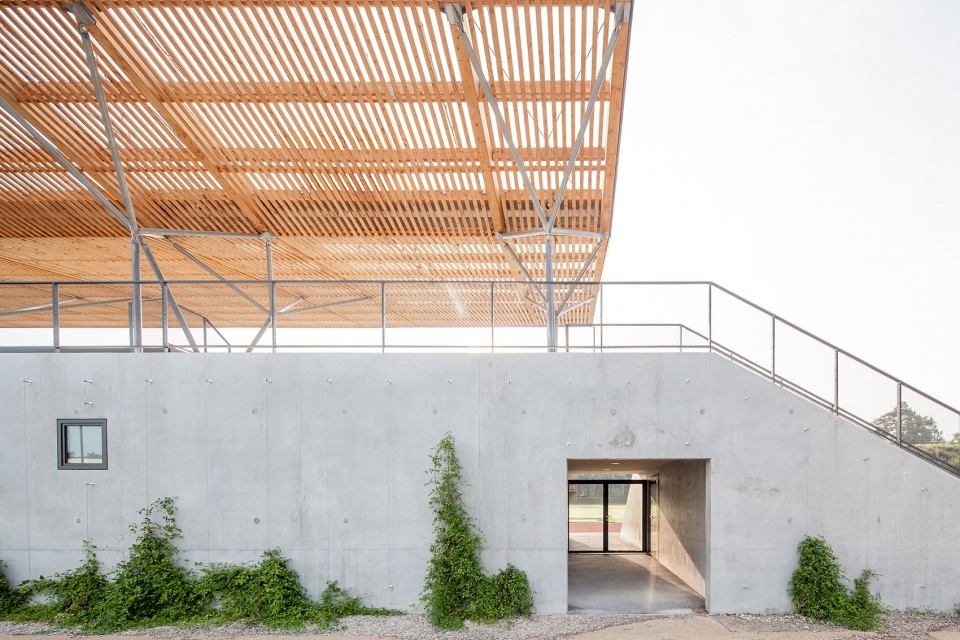 森林边缘的体育场馆 | Philippe Mahut 体育场看台-22