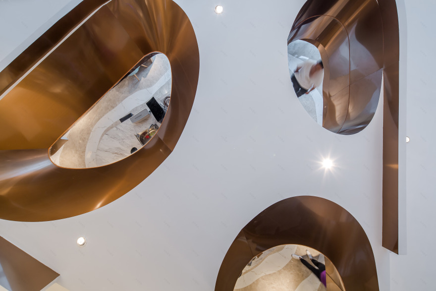 E²CAFEDesign 咖啡厅 | 弧线灵动,划分多重空间-18