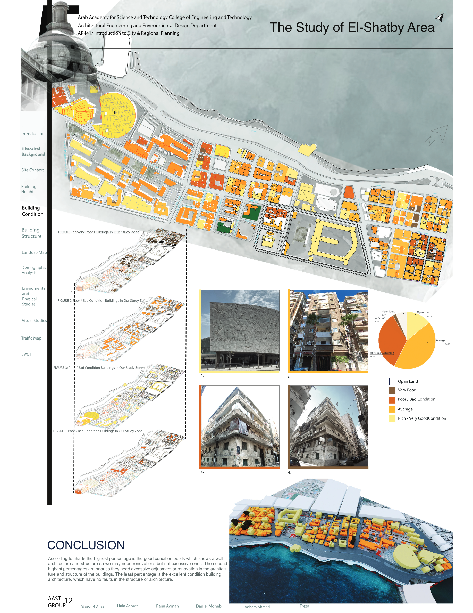 Study Of El  Shatby Area（埃尔沙卜区研究）丨埃及亚历山大丨亚历山大阿拉伯科技与海运学院建筑系-9