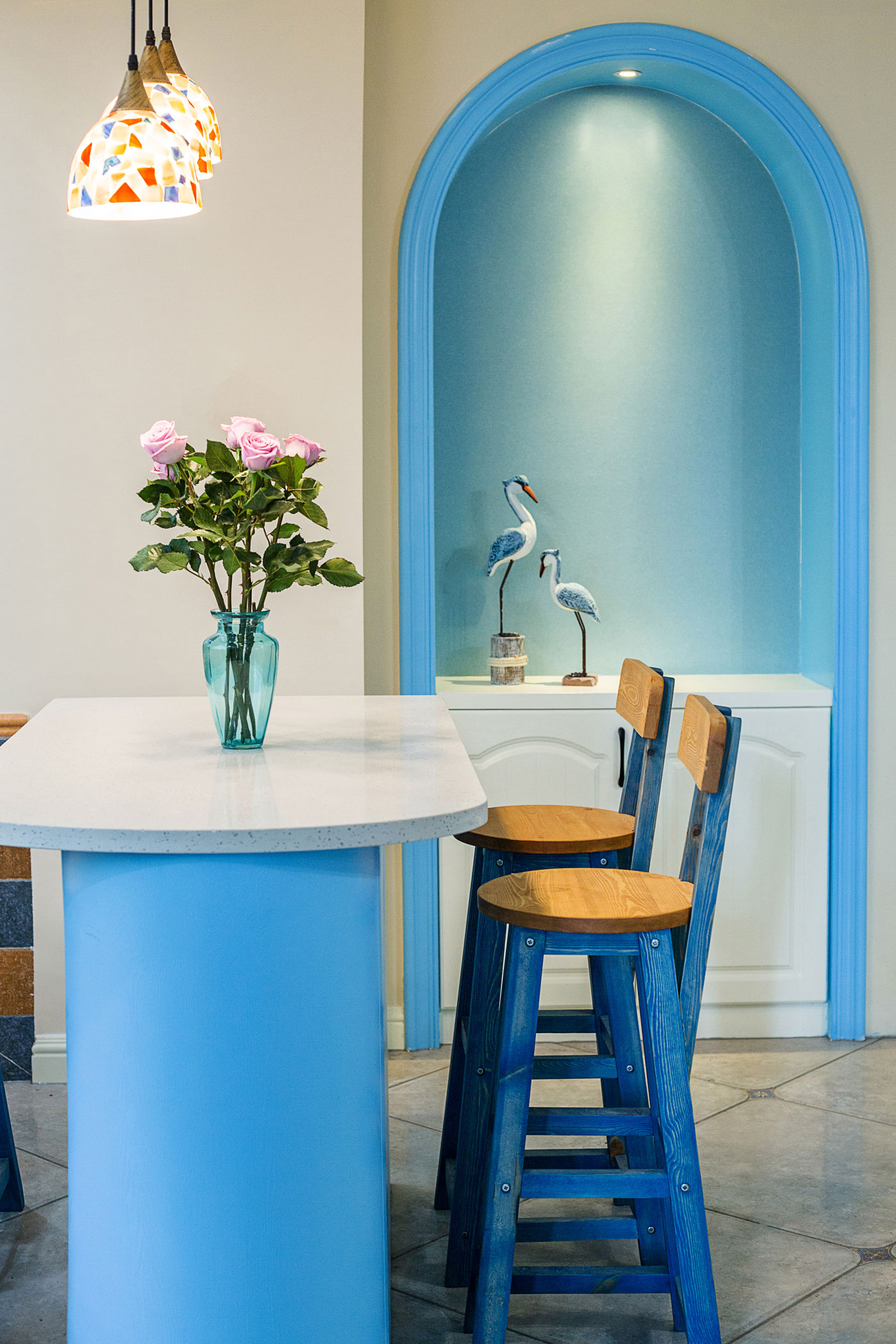 遇见大海 · 漳州 Me 时代小区 90 平米地中海田园风设计-16