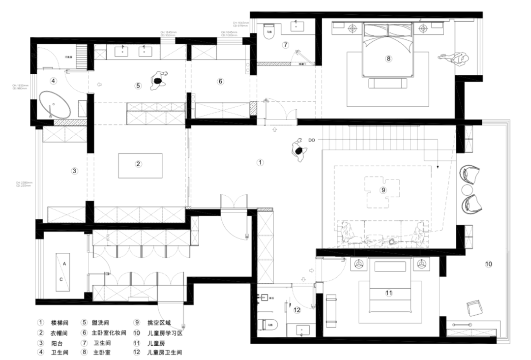 天地源兰亭坊顶复侘寂风别墅设计丨中国西安丨青马别墅设计-44