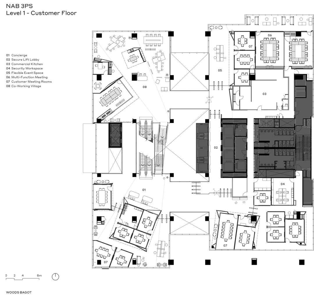 悉尼红梯 · 澳大利亚国民银行双生办公空间丨澳大利亚悉尼丨伍兹贝格-69