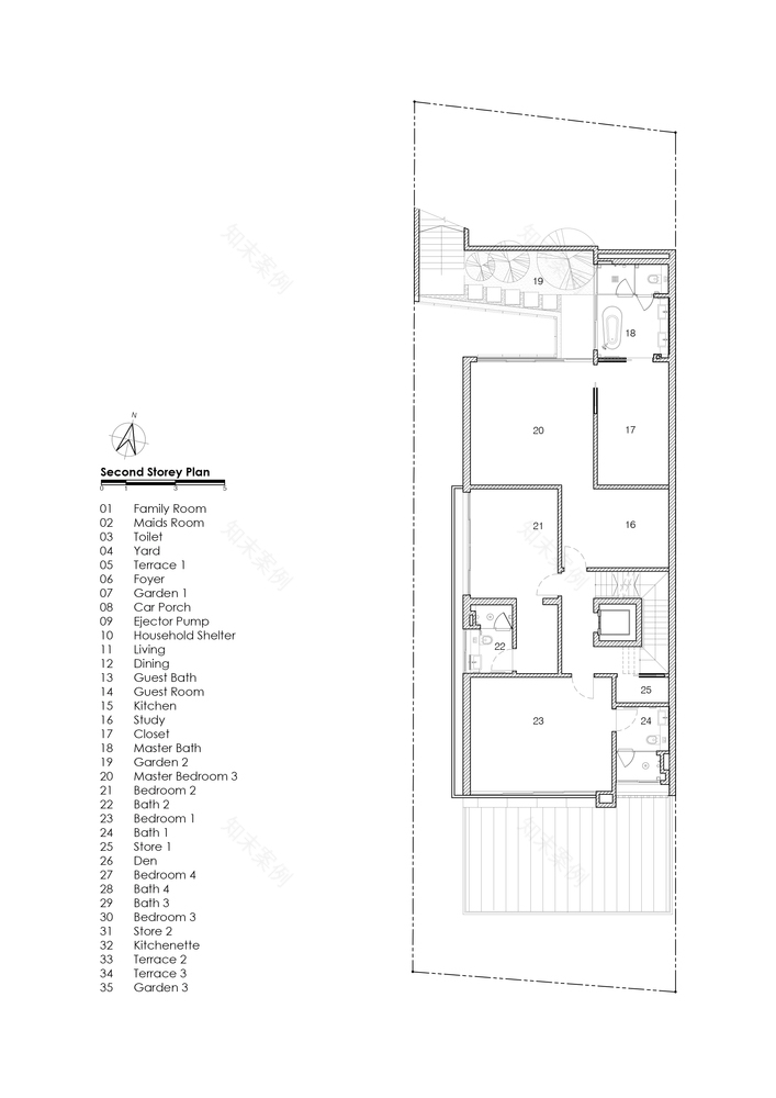 新加坡多代家庭半独立屋设计-52