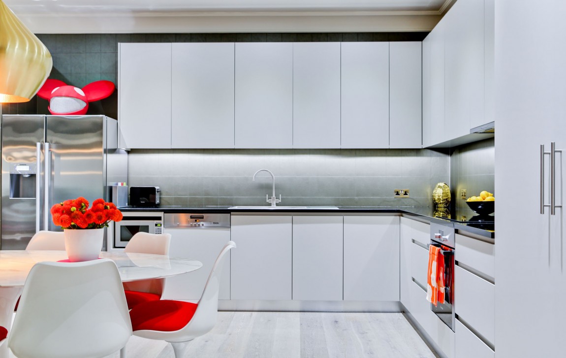 豪华别墅 现代风格Bachelor Pad 英国 伦敦 by Daniel Hopwood-2