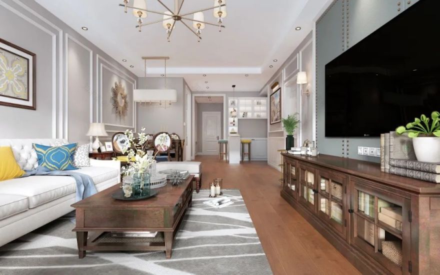 158㎡美式新家,温馨浪漫全家满意-23