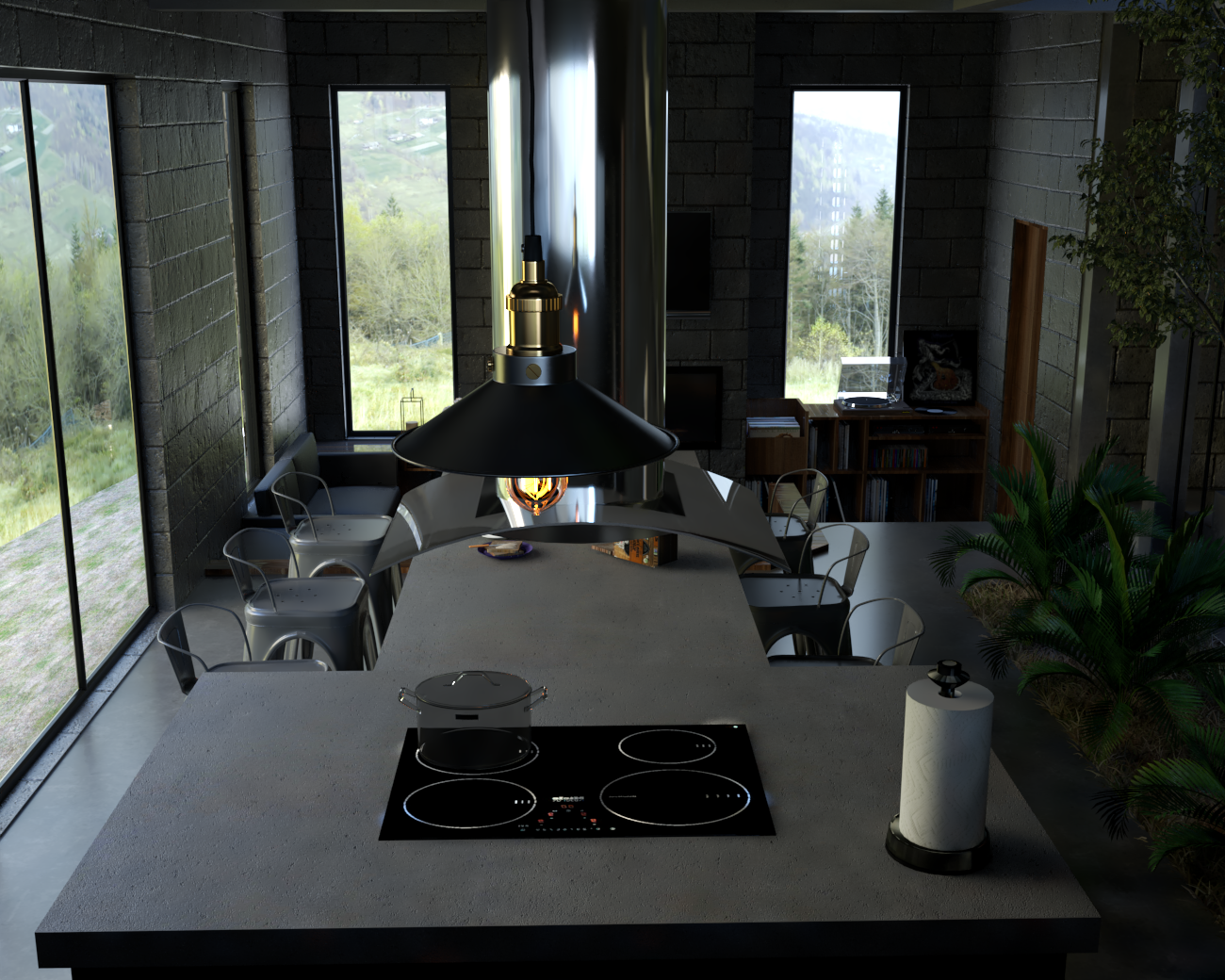 Residencia Castillo-Interior-Santa Lucia, F.M, Honduras-2